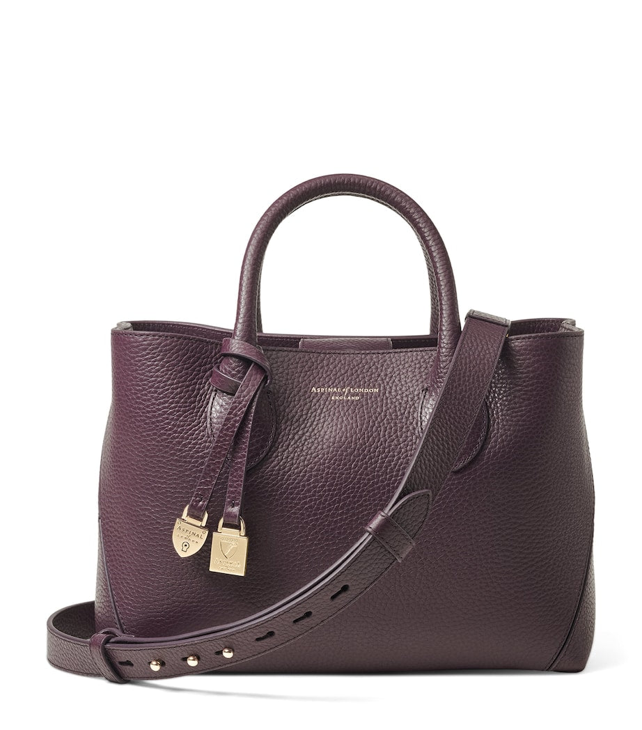 Aspinal of London midi leather tote bag, UK version