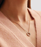 Boodles rose gold diamond medium pendant, UK version