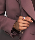 SHAY Rose Gold Championship Ring with Ruby and Diamonds, UK version