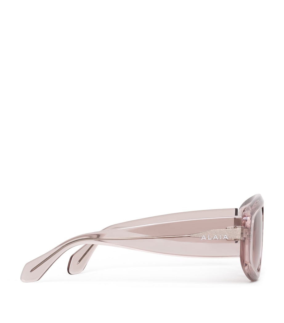 Alaïa acetate aviator mask sunglasses - British product