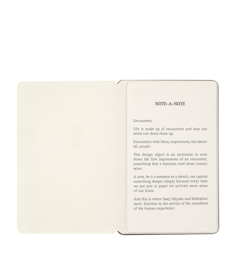 Moleskine Miyake Design Studio business card holder notebook, imported from the UK
