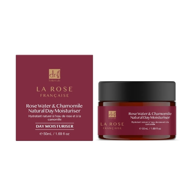 Dr Botanicals day moisturiser La Rose Francaise 2 x 50ml, British product