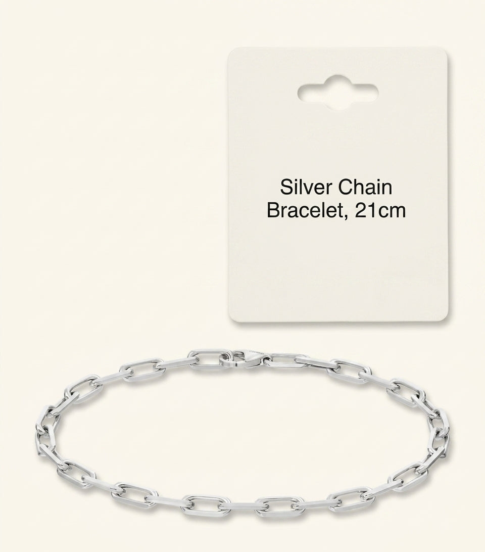 Cartier small white gold Santos de Cartier chain bracelet 20cm, UK version