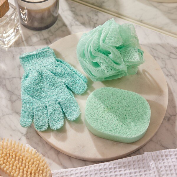 Superdrug Ramer Bath & Body Sponge Green