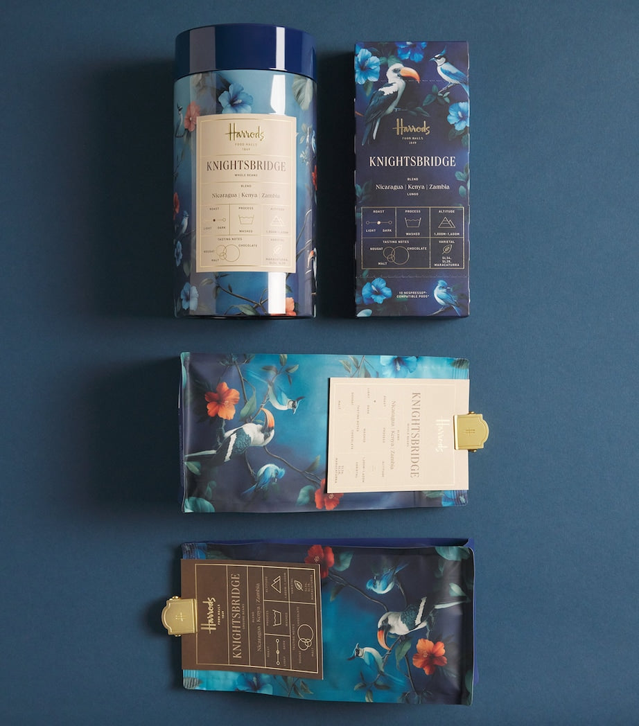 Harrods Knightsbridge Blend coffee beans 250g (British brand)