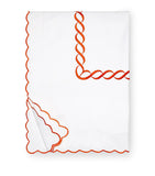 Super King Duvet Cover with Braid Motif in Egyptian Cotton, 260cm x 220cm