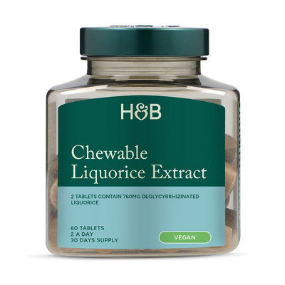 Holland & Barrett Holland & Barrett Chewable Liquorice 760mg 60 Tablets Food Supplement- Buy online at McGrocer