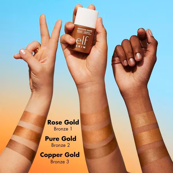 e.l.f. SKIN Bronzing Drops Rose Gold 30ml - British product