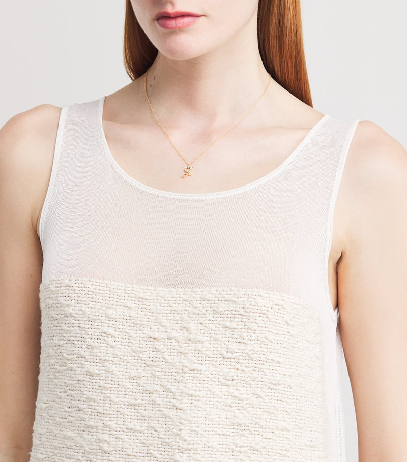 Sophie Bille Brahe yellow gold diamond 'G' necklace - British product