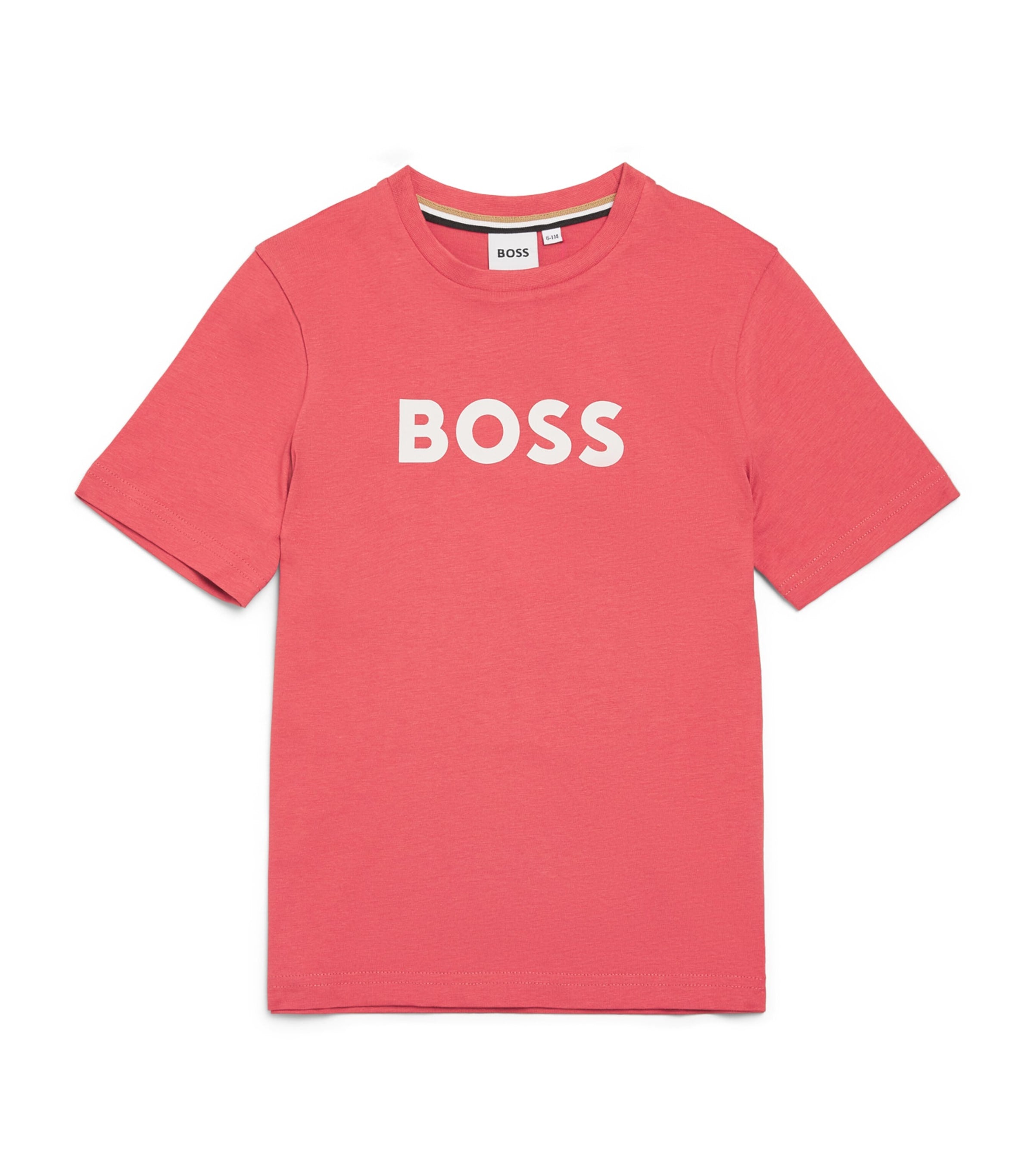 BOSS children's cotton logo T-shirt in sizes 4-16 years - British product