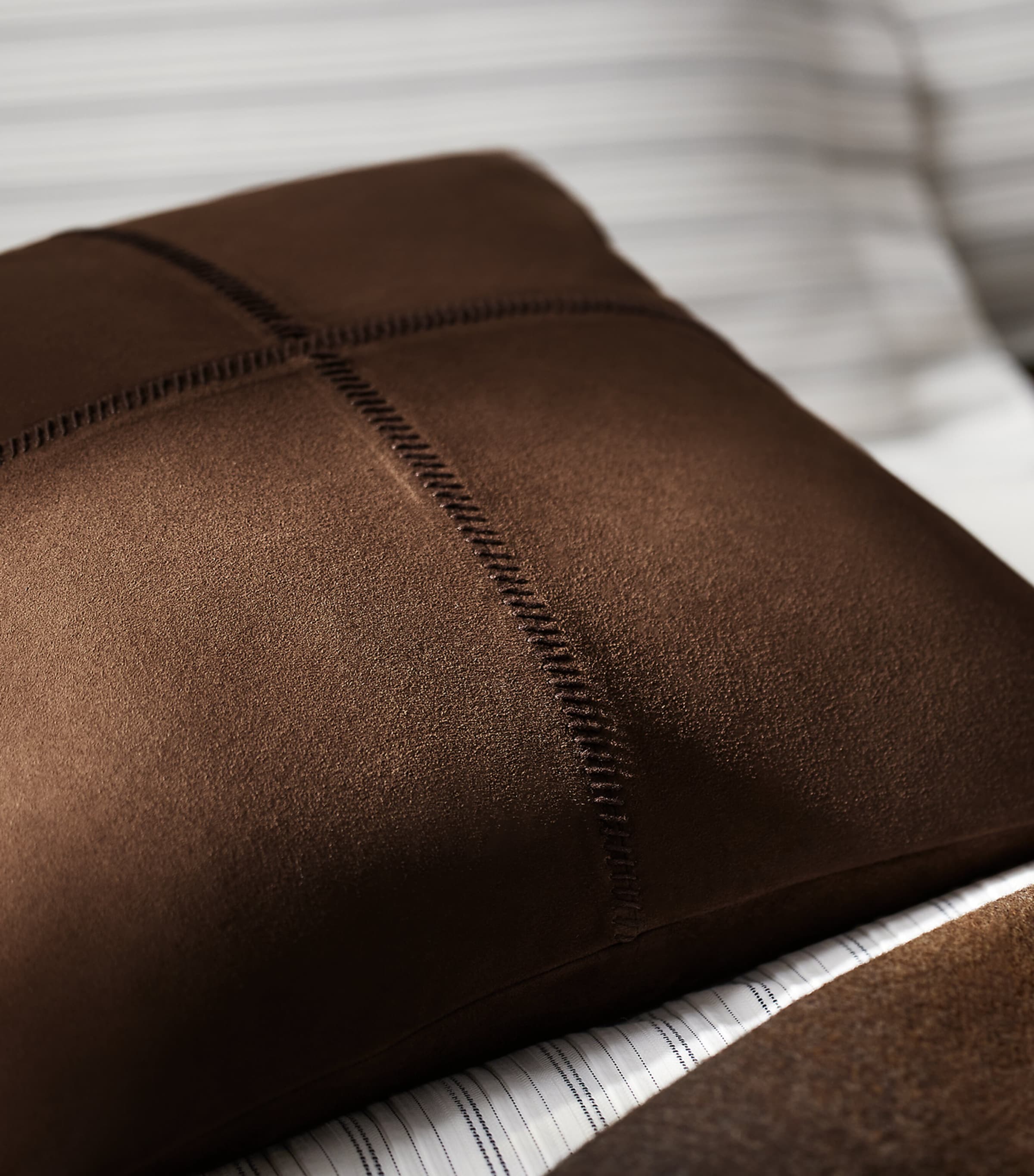 Ralph Lauren Home Goat Suede Siera cushion 50cm x 50cm, imported from the UK