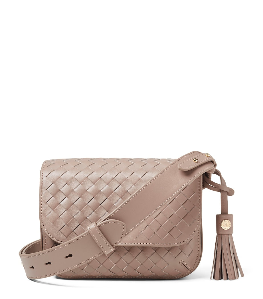 Aspinal Of London woven leather Ella cross-body bag, UK version