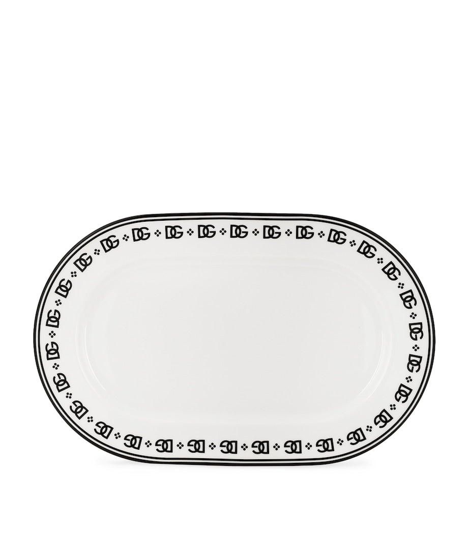 Dolce&Gabbana porcelain serving plate with DG logo 45.5cm - British product