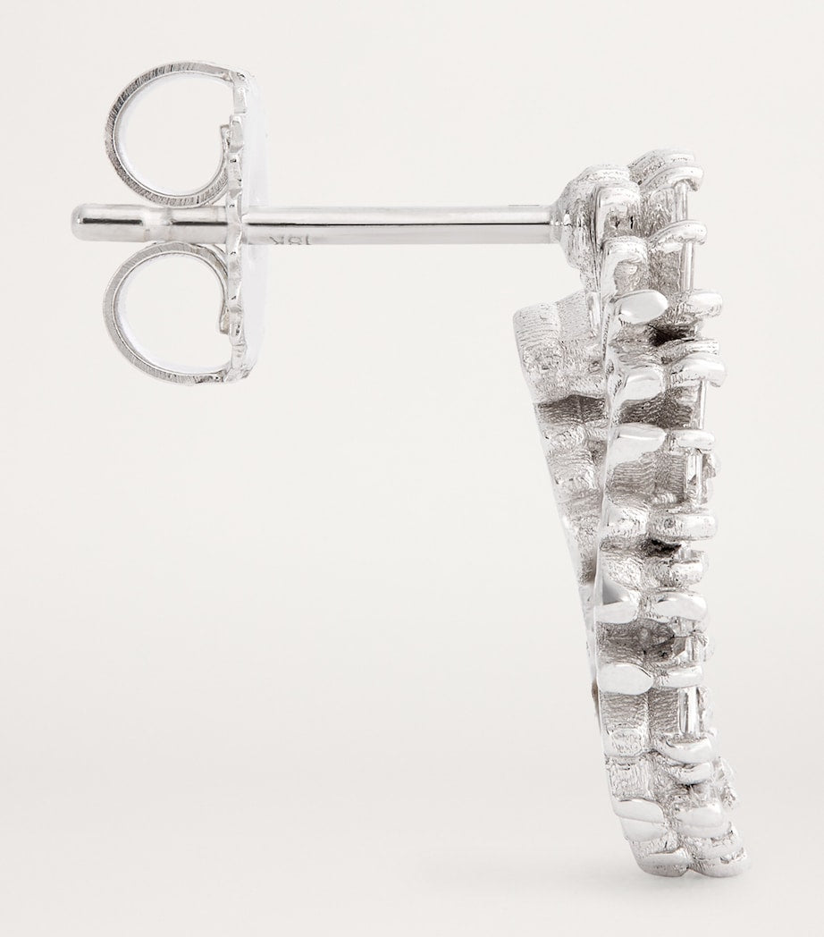 Suzanne Kalan white gold diamond mini hoops - British product