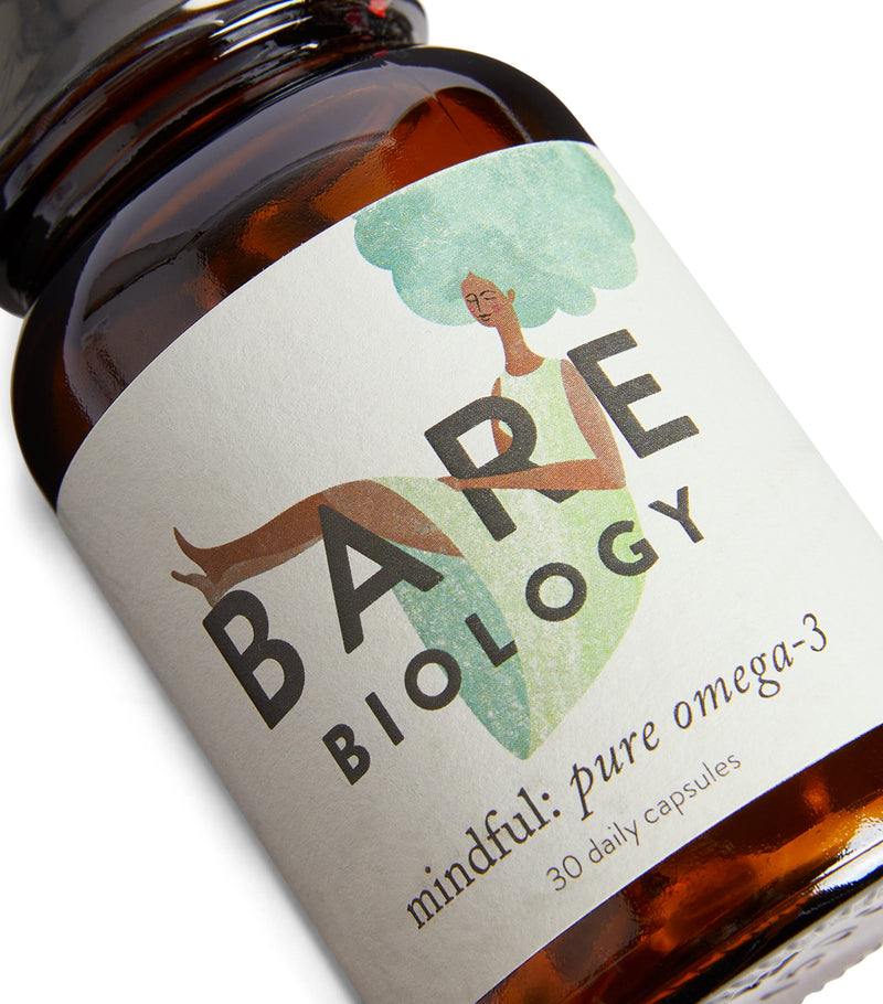 Bare Biology Mindful Pure Omega-3 supplement 30 capsules - British product