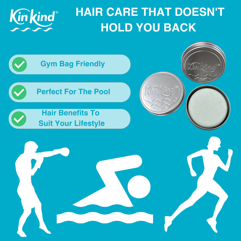 KinKind aluminium travel tin 15g for shampoo bars, imported from the UK