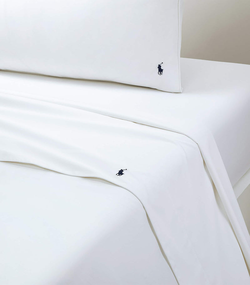 Ralph Lauren Polo Player Double Flat Sheet 240cm x 280cm, imported from the UK