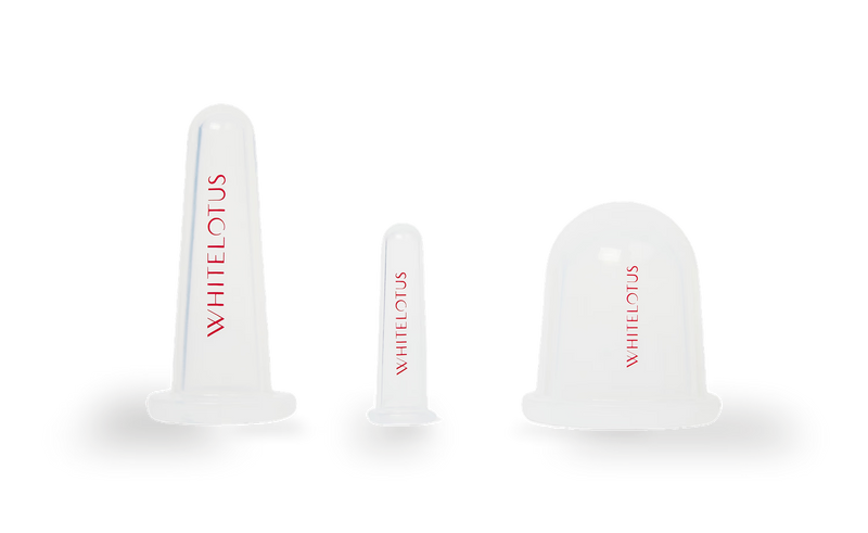 White Lotus Beauty cupping set 3-piece, imported from the UK
