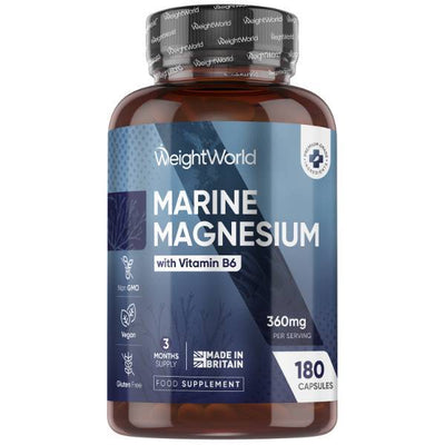 Superdrug WeightWorld Marine Magnesium Supplement 180 Vegan Capsules- Buy online at McGrocer
