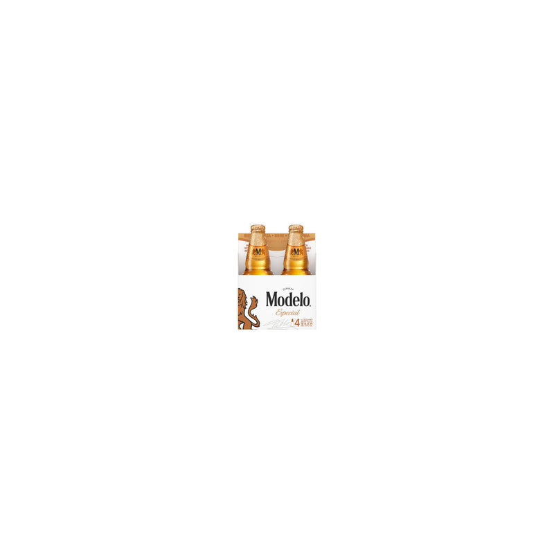 Modelo Especial Mexican lager beer bottles 4 x 355ml, imported from the UK