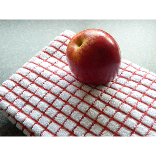 Poli-dri Cotton Tea Towel Red 70cm GOODS M&S   