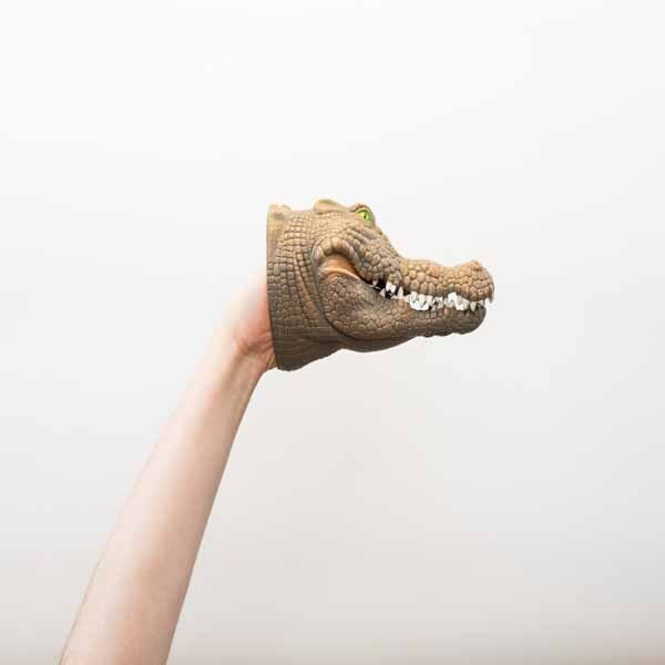 Wild Thingz crocodile hand puppet with realistic features (British brand)