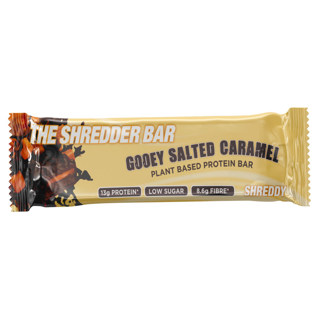 Shreddy Gooey Salted Caramel Plant Based Protein Bar 55g