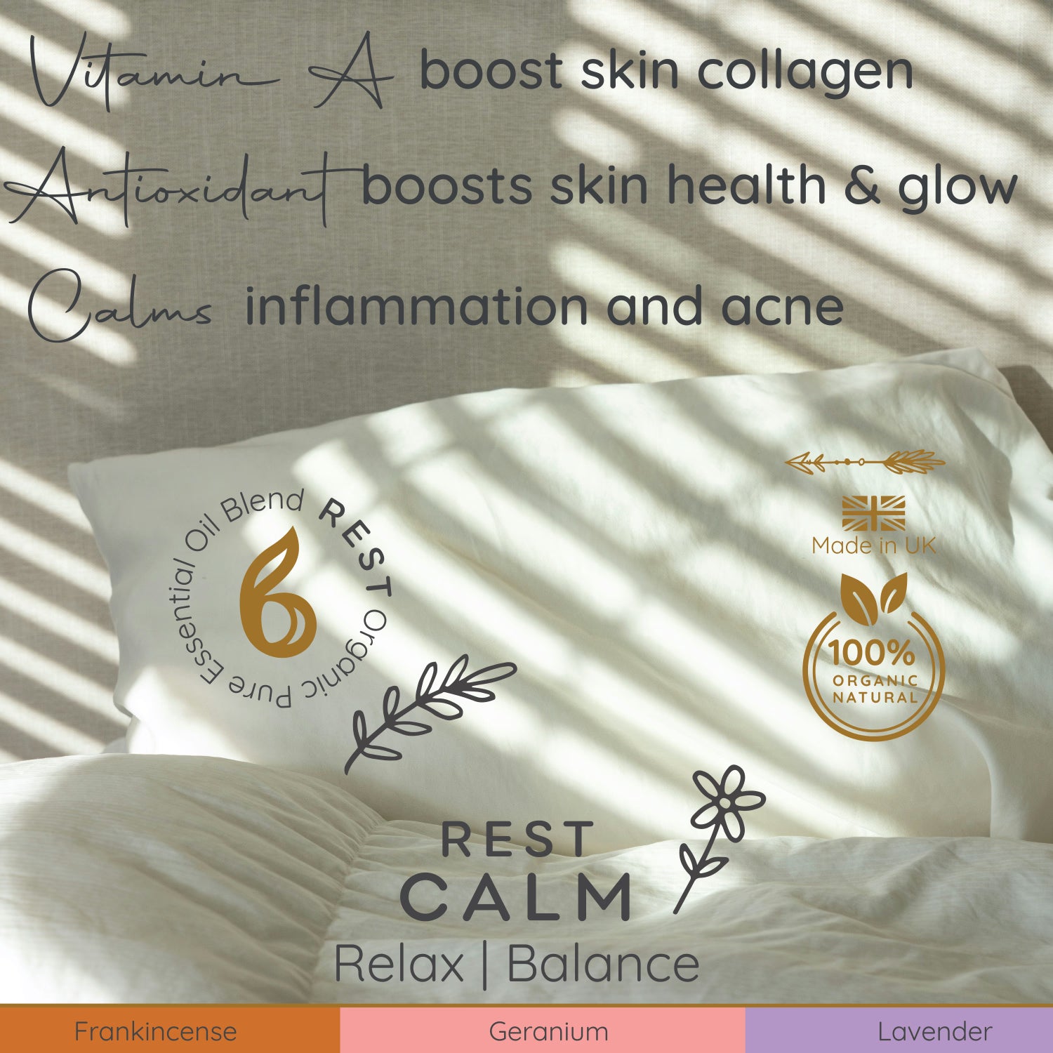 B Calm Rest Calm essential oil blend 15ml (British brand)