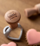 Marcato cookie stamp set star and heart 5cm, imported from the UK