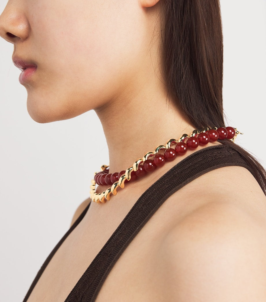LIÉ STUDIO The Edith gold-plated chain necklace, imported from the UK