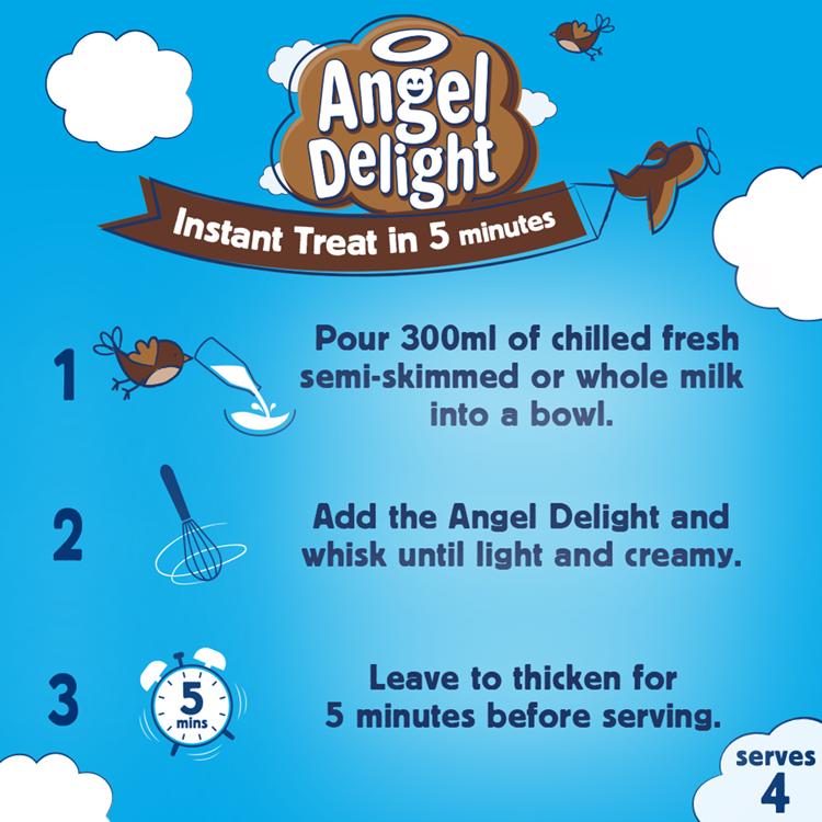 Angel Delight chocolate dessert mix 59g (British brand)