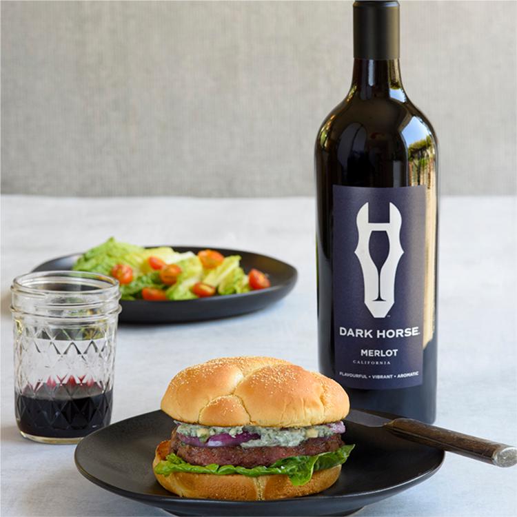 Dark Horse Merlot red wine 75cl, UK version