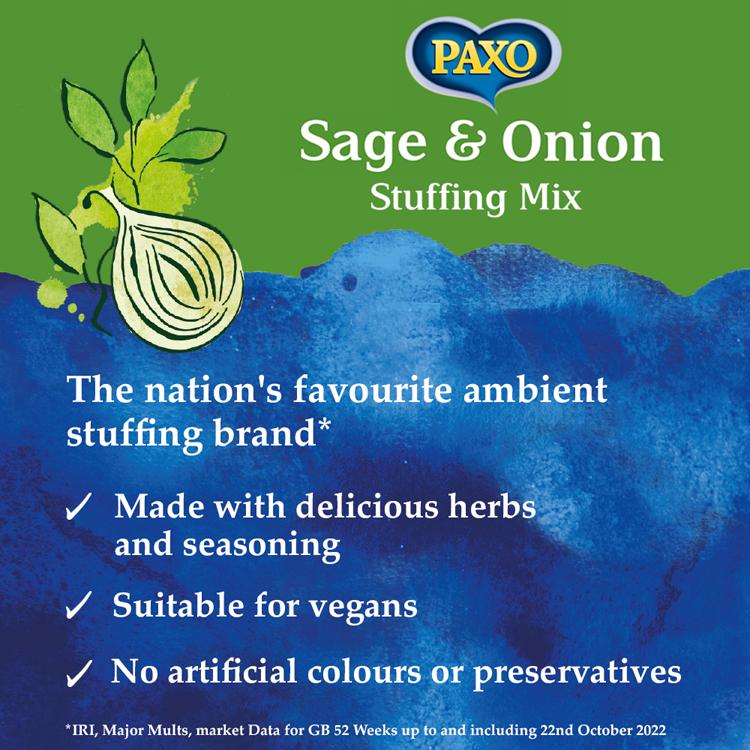 Paxo sage and onion stuffing mix 85g - British product