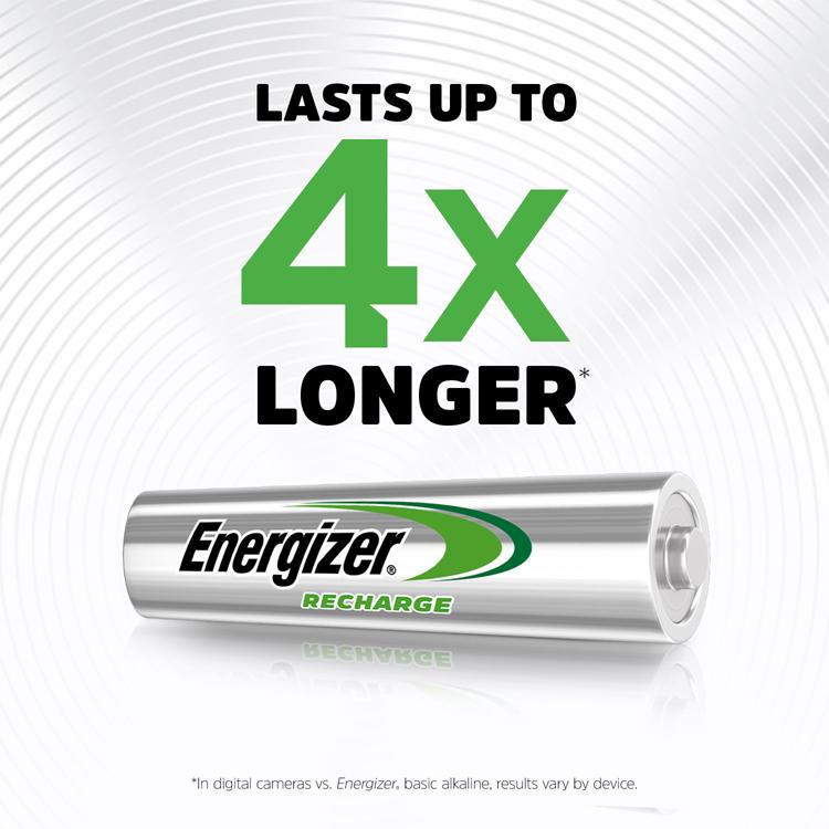 Energizer rechargeable AAA batteries 700mAh 4-pack, imported from the UK