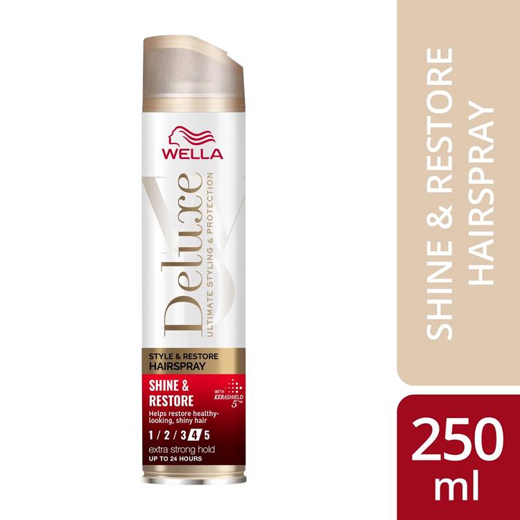 Wella Deluxe Shine & Repair Hairspray 250ml, UK version