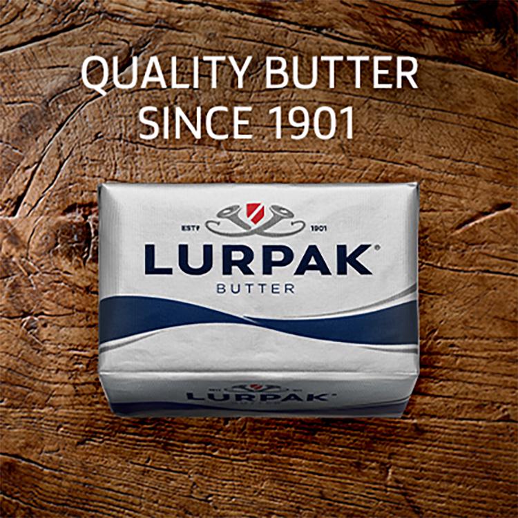 Lurpak butter slightly salted 200g, imported from the UK