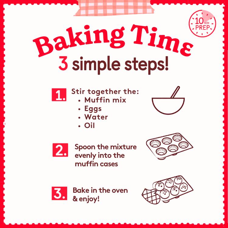 Betty Crocker chocolate chunk muffin mix 335g, UK version