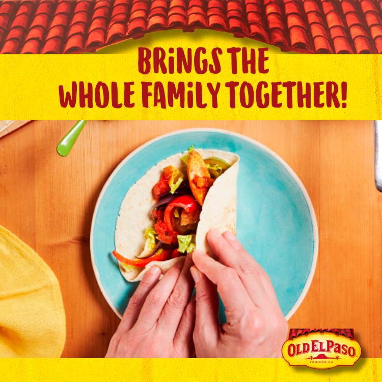 Old El Paso soft flour tortilla wraps 326g - British product