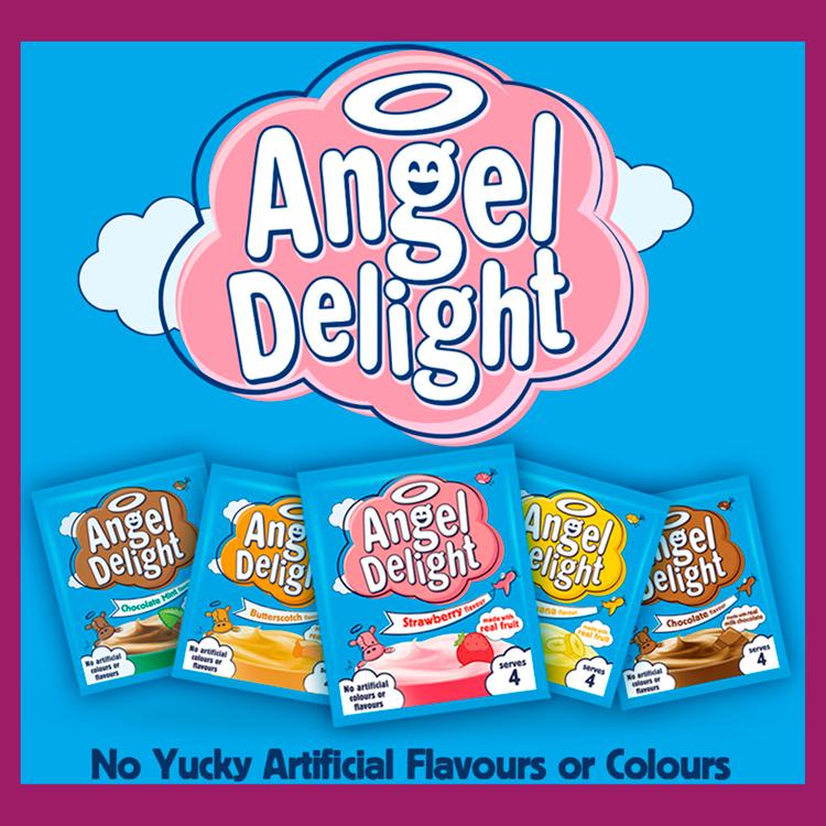 Angel Delight strawberry dessert mix 59g, UK version