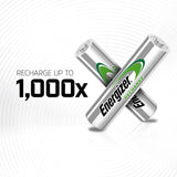 Energizer rechargeable AAA batteries 700mAh 4-pack, imported from the UK
