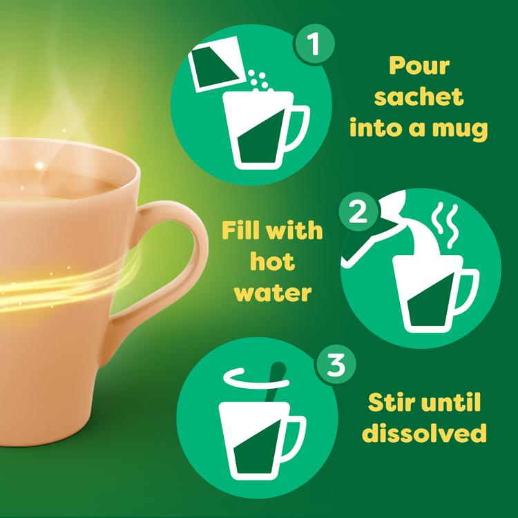 Lemsip cold relief sachets honey and ginger flavour x10, imported from the UK