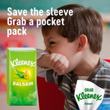 Kleenex balsam tissues pocket pack 2x9 sheets, imported from the UK