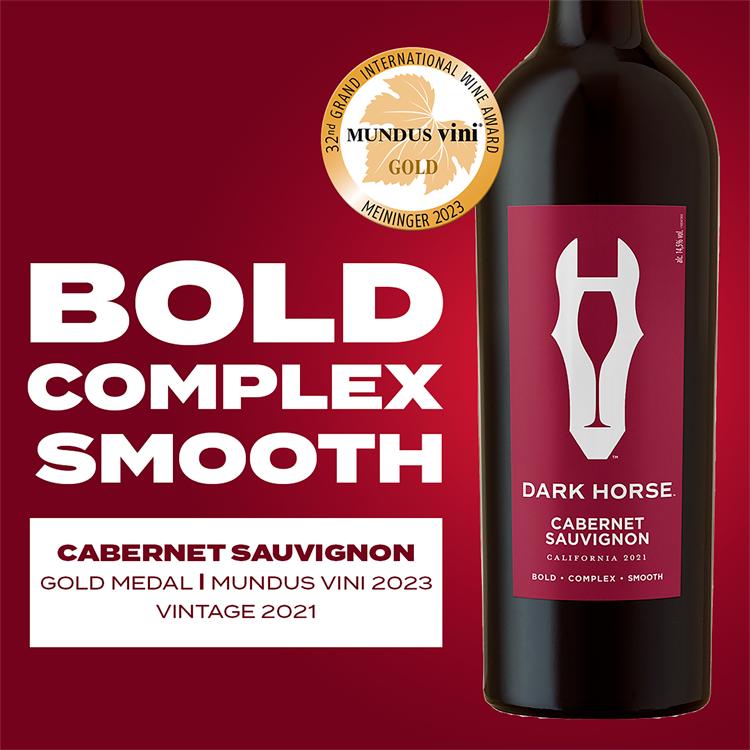 Dark Horse Cabernet Sauvignon red wine 75cl, UK version