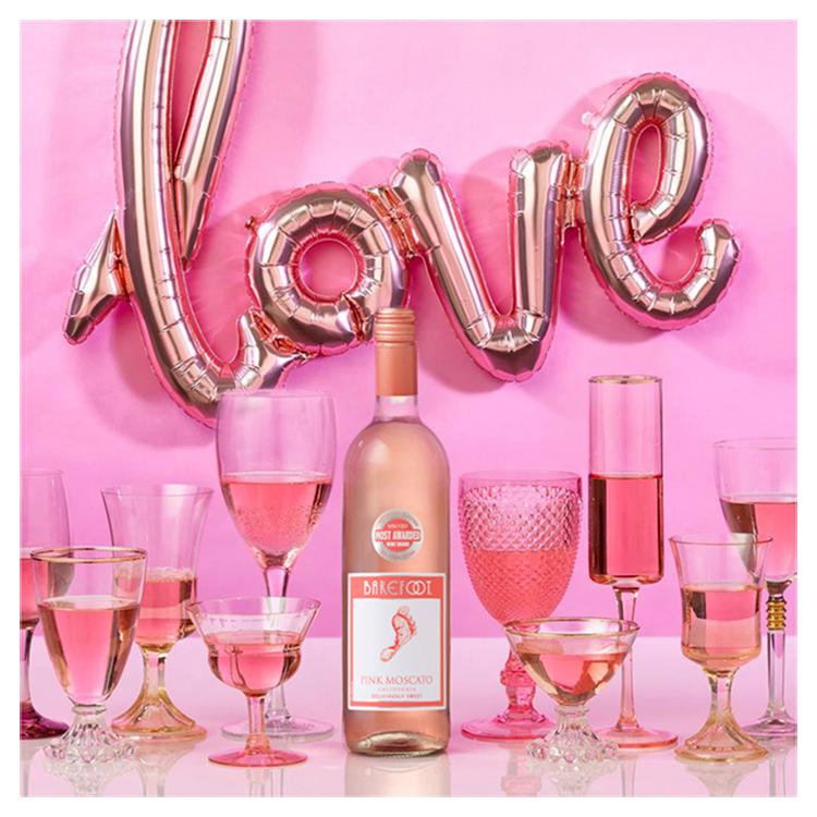 Barefoot Pink Moscato Rose Wine 75cl, imported from the UK
