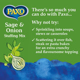 Paxo Sage and Onion stuffing mix 340g (British brand)