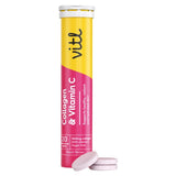 Vitl Collagen and Vitamin C effervescent peach flavour tablets, UK version