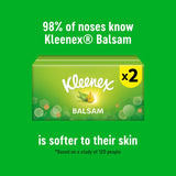 Kleenex Balsam Tissues 2x64 sheets, imported from the UK