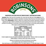 Robinsons peach squash no added sugar 1L, UK version