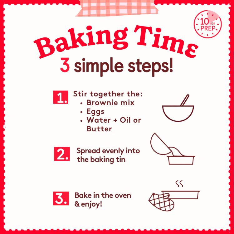 Betty Crocker Triple Chocolate Chunk Brownie Mix 415g - British product