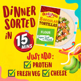 Old El Paso soft flour tortilla wraps 326g - British product